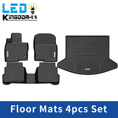 #ad For 2017 2024 Mazda CX 5 Floor Mats Rear Cargo Liner 3D Mold All Weather 4PCS $101.99