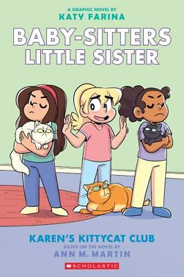 #ad Karen#x27;s Kittycat Club Baby sitters Little Sister Graphic Novel #4 Adap GOOD $4.20