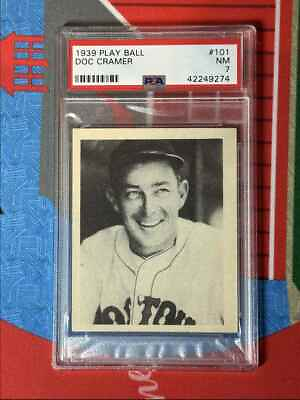 #ad 1939 Play Ball Doc Cramer PSA 7 Boston Red Sox #101 $139.99