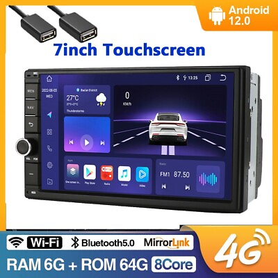 #ad HIZPO 7quot; Android Auto 2Din Car Stereo DSP 8Core Radio GPS Wifi Carplay BT5.0 64G $237.48