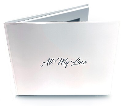 #ad Memory Books #x27;All My Love#x27; Silver Foil on Cover. 7quot; Video amp; Image Book. 4gb GBP 44.95