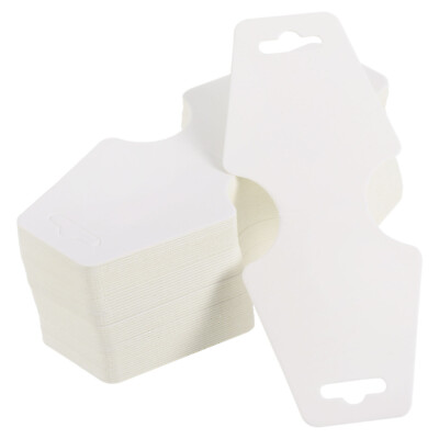 #ad Bracelet Display Cards 200 Pack Necklace Display Cards Jewelry Cards White AU $23.82