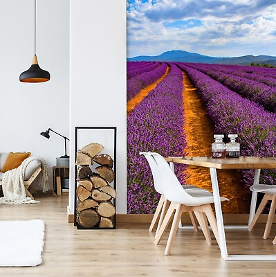 #ad 3D Fragrant Lavender G9183 Wallpaper Wall Murals Removable Self adhesive Erin AU $374.99