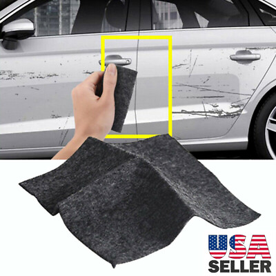 #ad 3PCS Scratch Eraser Magic Car Scratch Repair Remover Nano Cloth Surface Rags $8.99