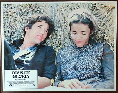 #ad Richard Gere amp; Brooke Adams in the grass Days of Heaven original Lobby Card 6084 $3.99