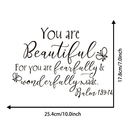 You are Beautiful For you are fearfully and wonderfully made Psalm 139:14 $2.99