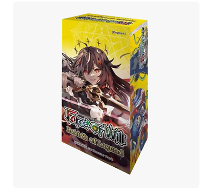 #ad Force of Will Rebirth of Legend CASE 6 Extra Booster Display Boxes NEW SEALED $279.98