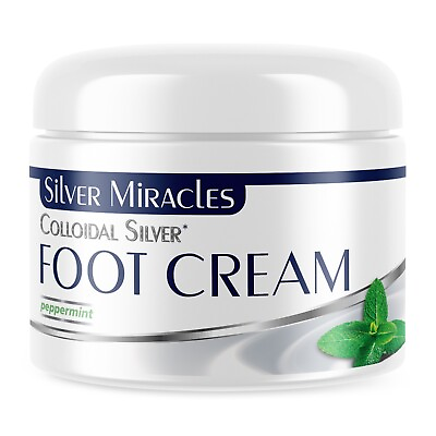#ad Colloidal Silver Foot Cream by Silver Miracles Peppermint MANUFACTURER DIRECT $14.99