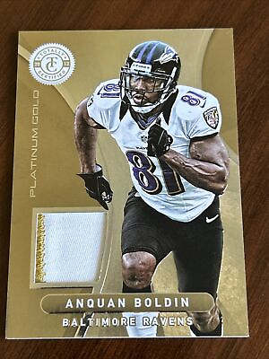 #ad Anquan Boldin 2012 Certified Platinum Gold 2 color Ravens Jersey Relic 10 49 $18.95