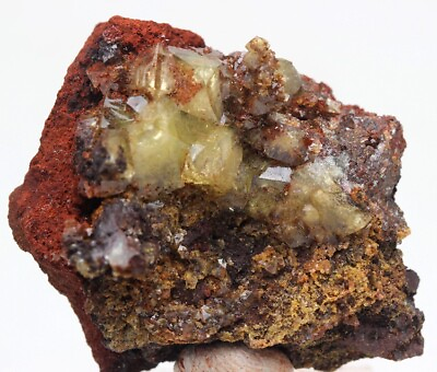 #ad ADAMITE Green Crystal Cluster Mineral Specimen OJUELA MINE Mapimi MEXICO $24.99