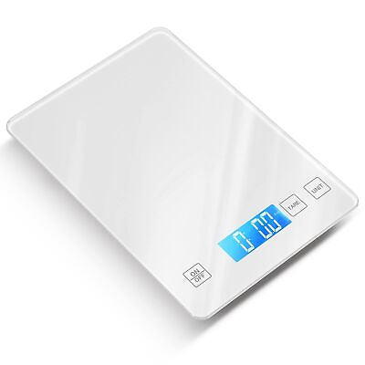 #ad Nicewell Food Scale 22lb Digital Kitchen Weight Grams Ounces Tempered Glass $10.00