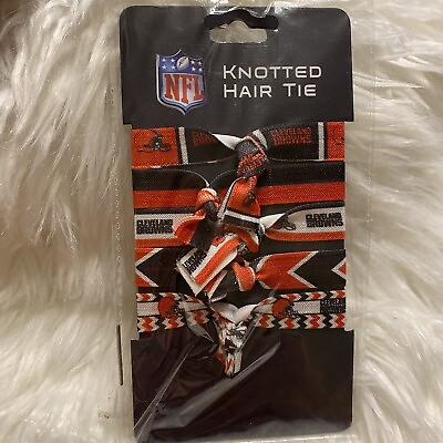 #ad Cleveland Browns Knotted Hair Ties Pack of 5 New $8.49