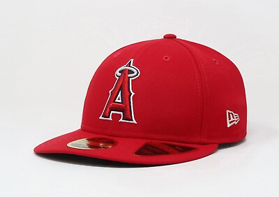 #ad New Era 59Fifty Men#x27;s Hat Los Angeles Angels 2021 Low Profile Red Big Size Cap $45.00