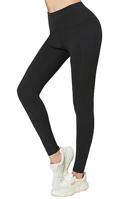 #ad Yoga Pants for Women with Pockets High Waisted Leggings for Yoga Pants Black $7.99