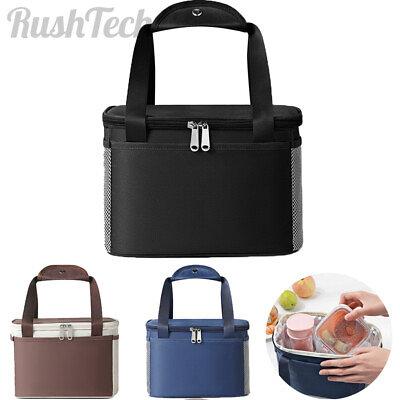 #ad Insulated Lunch Bag Box for Work School Men Women Kids Cooler Hot Cold Leakproof $11.86