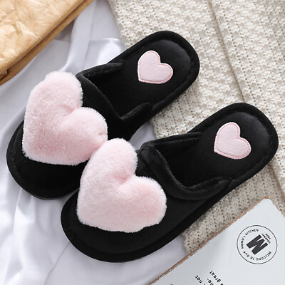 #ad Cute Love Fluffy Slipper Home Slippers $15.99