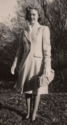 #ad 4Z Photograph 1945 Pretty Woman Portrait Lovely Lady Glasses $14.96