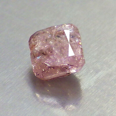 #ad 0.13 Ct Joyful Radiant 2 x 2 MM 100%Natural Argyle Fancy Purplish Pink Diamond $92.00