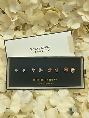 #ad Bomb Party Simply Studs Earring Set I Only Have Fries For You Rbp6604 $16.00