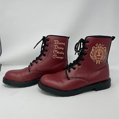 #ad Harry Potter Hogwarts Gryffindor Boots Woman’s Size 9 Mens Size 7 Shoes $24.99