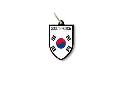 #ad keychain key chain ring flag national souvenir shield south korea $5.39