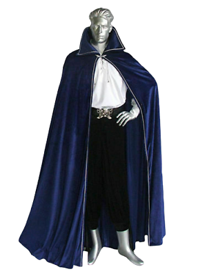 #ad Halloween Gift Medieval ADULT VELVET HOODED CLOAK KING QUEEN RENAISSANCE $82.80