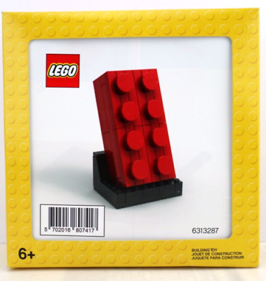 #ad LEGO PROMO 6313287 2X4 RED BRICK LEGO BUILDING TOY 100% COMPLETEBOX AND MANUAL $399.00
