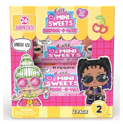#ad 2 PK LOL Surprise Mini Sweets Surprise O Matic Ring Pop Jelly Belly $17.00