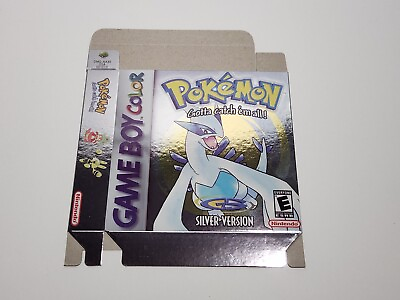 #ad Pokemon Crystal Gold Silver REPLACEMENT Box amp; Insert $15.95