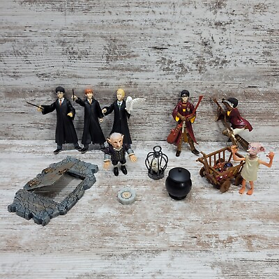#ad Harry Potter Action Figures Accessories Playset LOT Mattel 2001 $37.98