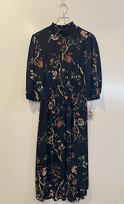 #ad NWT Nanette by Nanette LePore Floral HiLo Midi Dress Womens Size 10 122 $36.00