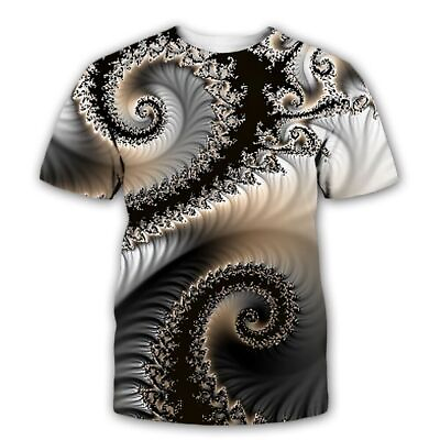 #ad Abstract Psychedelic Casual Women Men T Shirt 3D Print Short Sleeve Tee Top $22.49