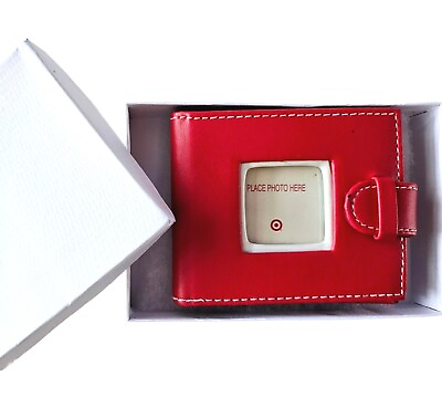 #ad NEW Mini Wallet Red Photo Album $6.00