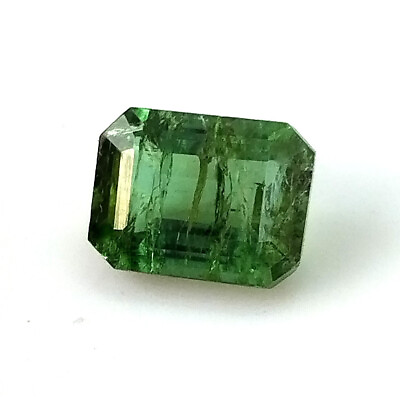 #ad Natural Green Tourmaline 8X6 MM Emerald Cut Faceted Loose Gemstone 1.75 Carat $21.99