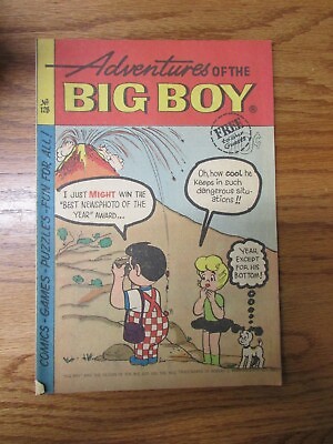 #ad Vintage Adventures of Big Boy Comics Comic Book No 128 1967 Comic Book $9.95