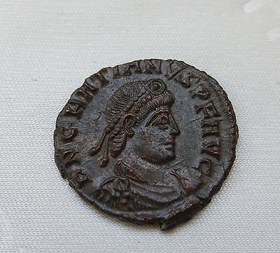 #ad ROME Ancient Caesar GRATIAN Bronze AE3 Captive Siscia XF High Grade Scarce #B $60.00