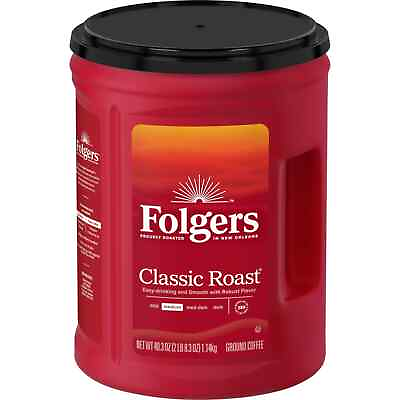 #ad Folgers Classic Roast Ground Coffee 40.3 oz $18.49