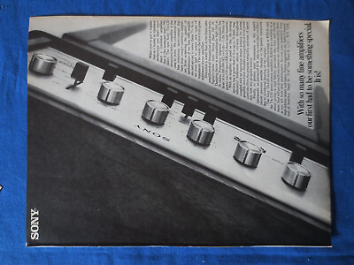 #ad Sony TA 1120 Integrated Amp TA 3120 Amp Magazine Ad Audio Mag Jan Feb 1968 C $25.75