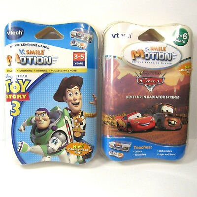 #ad VSmile Motion Vtech Cars amp; Toy Story 3 New Old Stock Active Learning Disney NIB $8.95