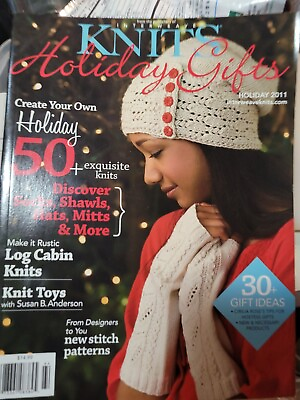 #ad Interweave Knits Magazine 50 Holiday Gifts Socks Shawls Hats Mitts Toys 2011 B1 $8.99
