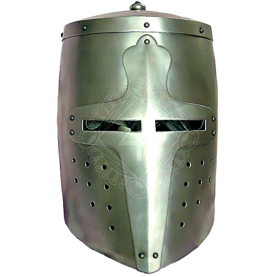 #ad Helmet Halloween Medieval Crusader Knight Larp Templar Gift Great Armor 18ga $119.49