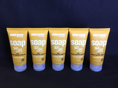 #ad 5 Tubes Everyone 3 In One Shampoo Body Wash Bubble Bath Travel Size 2oz Ea. $22.99