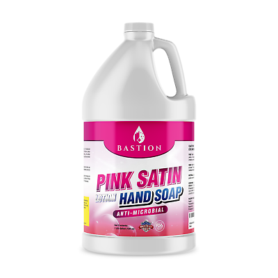 #ad Pink Satin Antibac Lotion Hand Soap Cherry Almond 1 Gallon Refill by Bastion $22.95