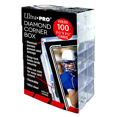 #ad NEW Ultra Pro 10 Pack Diamond Corner 100 Count Card Box sports magic gaming ccg $37.95