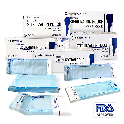Self Sterilization Pouches Pouch Autoclave Sterilizer Bags Dental Tattoo Nail $299.99
