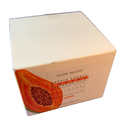 #ad Glow Recipe Papaya Sorbet Enzyme Cleansing Balm 3.38oz NEW IN SEALED BOX $14.96