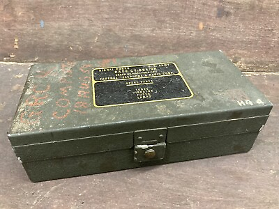 #ad US Army Signal Corps CY 684 GR Federal Telephone amp; Radio Corp Spare Parts Case $17.00
