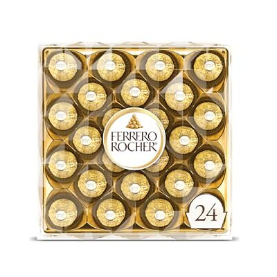 #ad Ferrero Rocher 24 Count Premium Milk Chocolate Hazelnut Individually Wrapp... $11.03