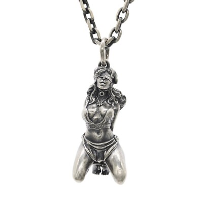 #ad Men#x27;s Stainless Steel Sexy Girl Amulet Necklace Pendant Chain Wholesale Gift $12.99