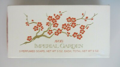 #ad Perfumed Soaps in Box NIB Retro Bath Lovely Avon Imperial Garden 3 $12.95